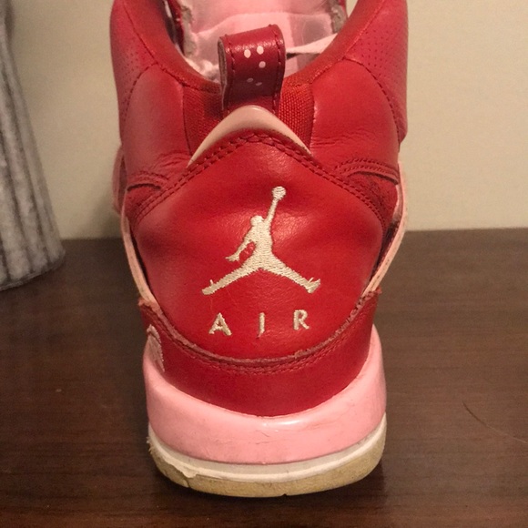 Air Jordan Flights | Red Lace with Pink - Picture 5 of 5